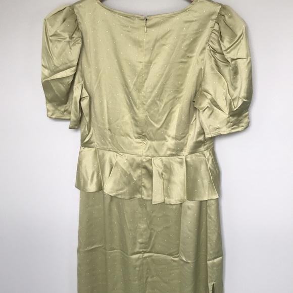 Danielle Bernstein Puff Sleeve Dot Vintage Dress - Picture 7 of 7